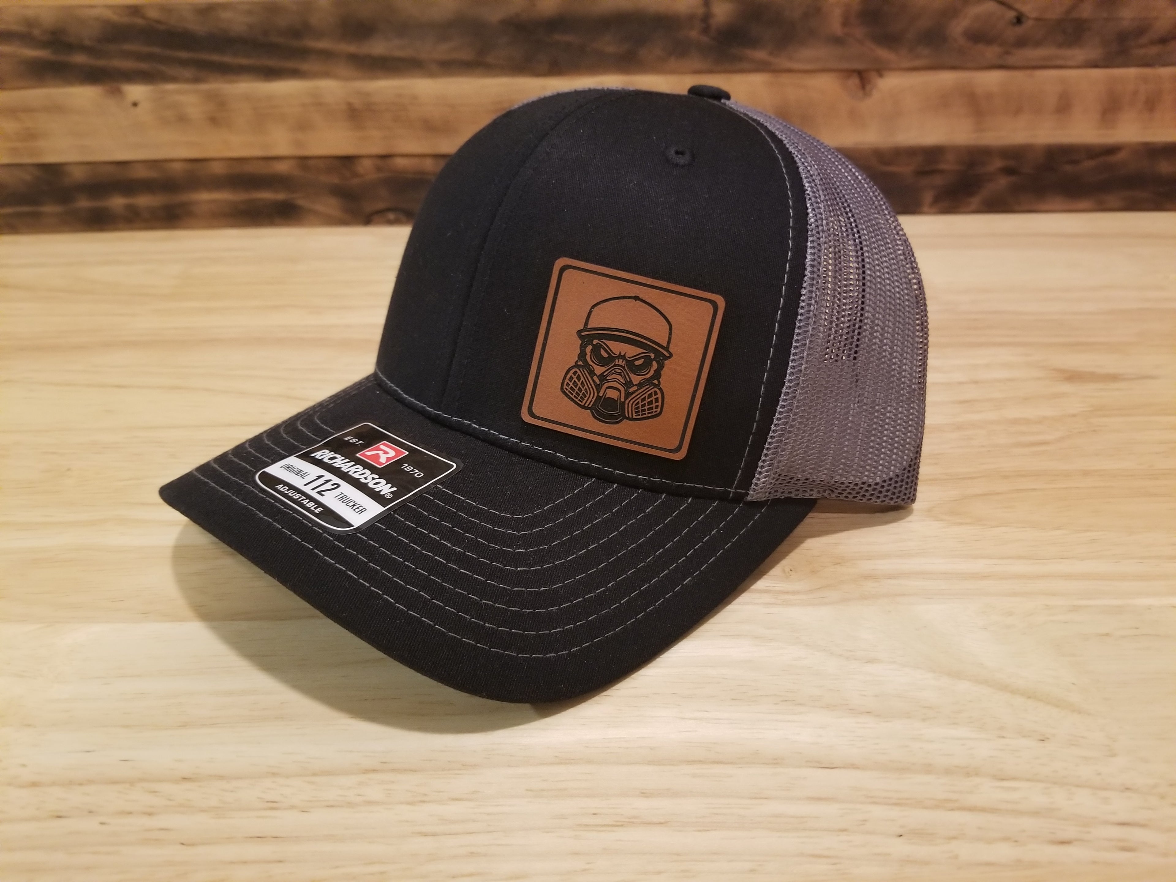 Body Shop Merch Hat with Rawhide Skull wearing paint mask and cap