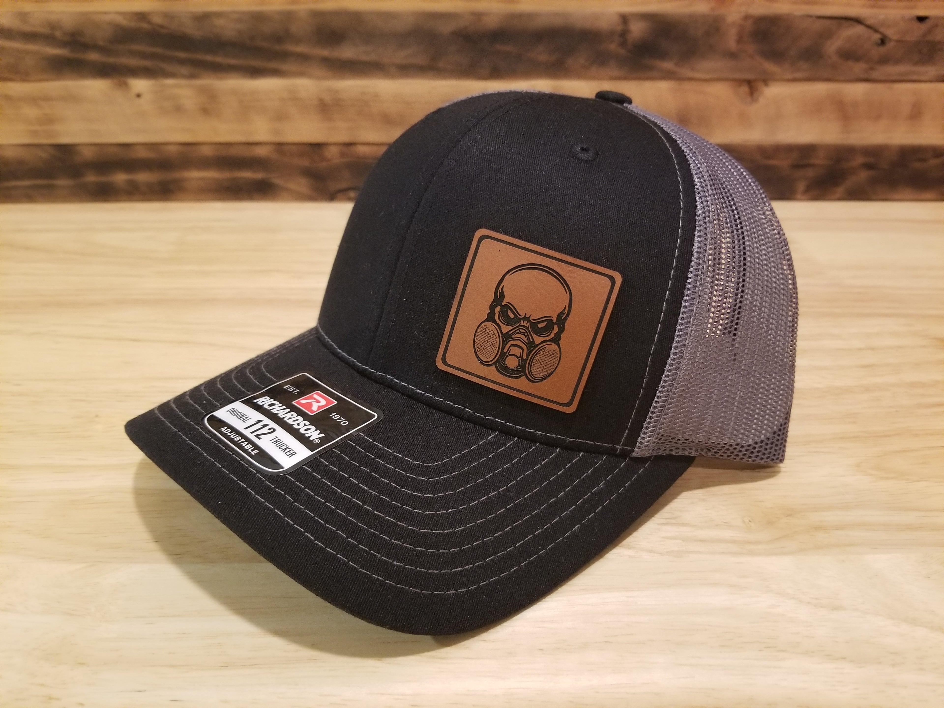 Body Shop Merch Hat with Rawhide Skull wearing dust mask