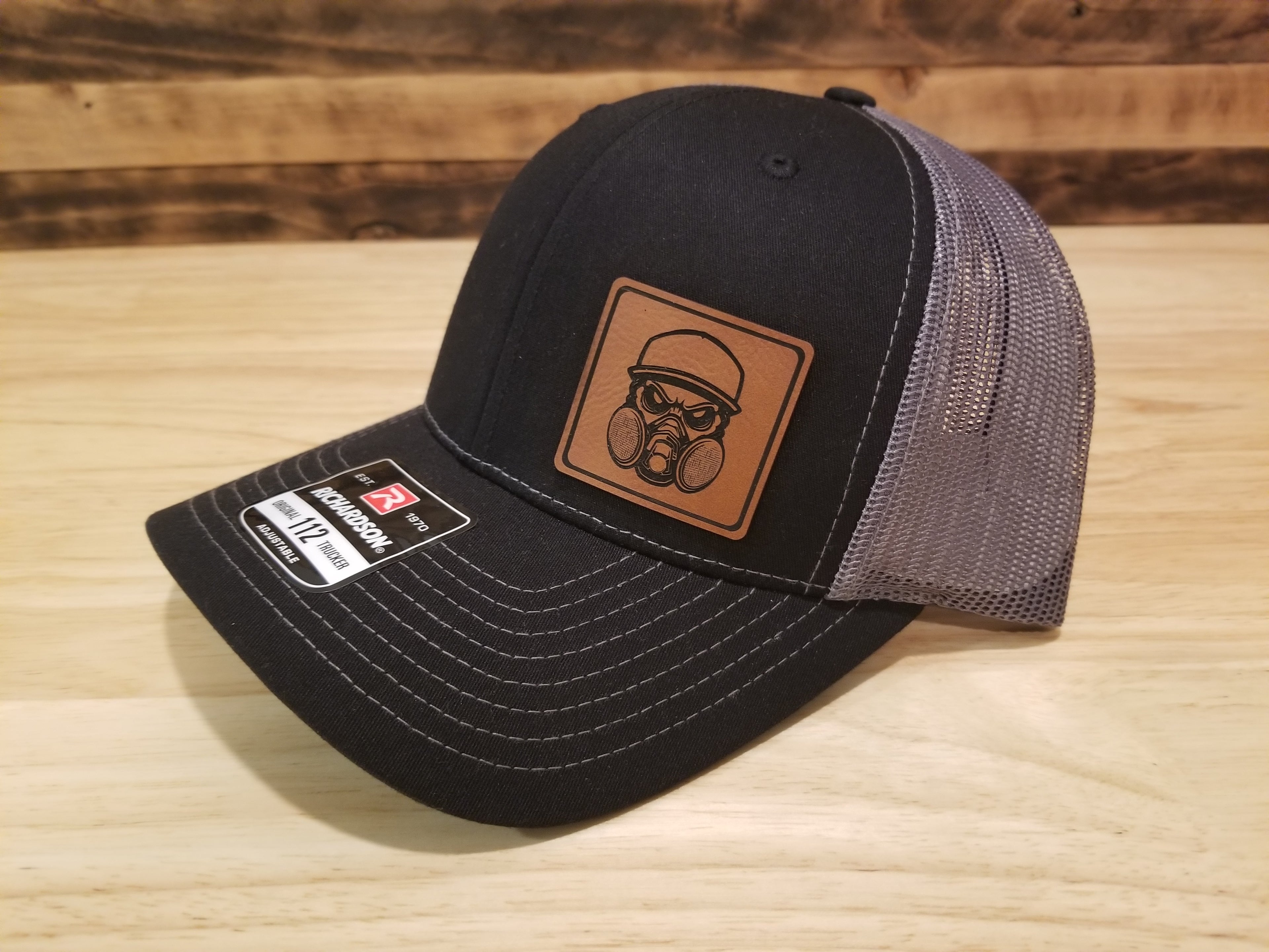 Body Shop Merch Hat with Rawhide Skull wearing dust mask and cap