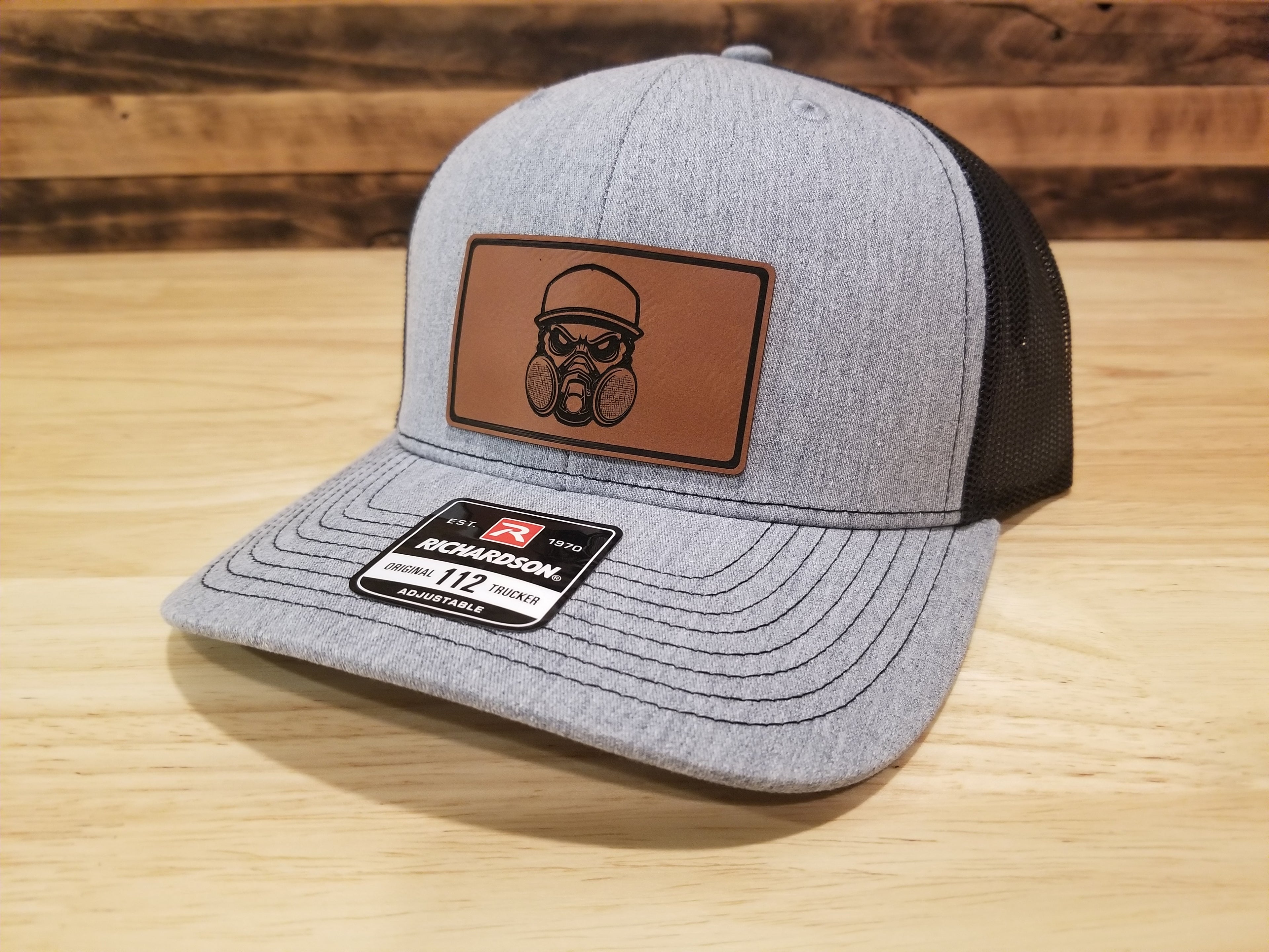 Body Shop Merch Hat with Rawhide Skull wearing dust mask and cap