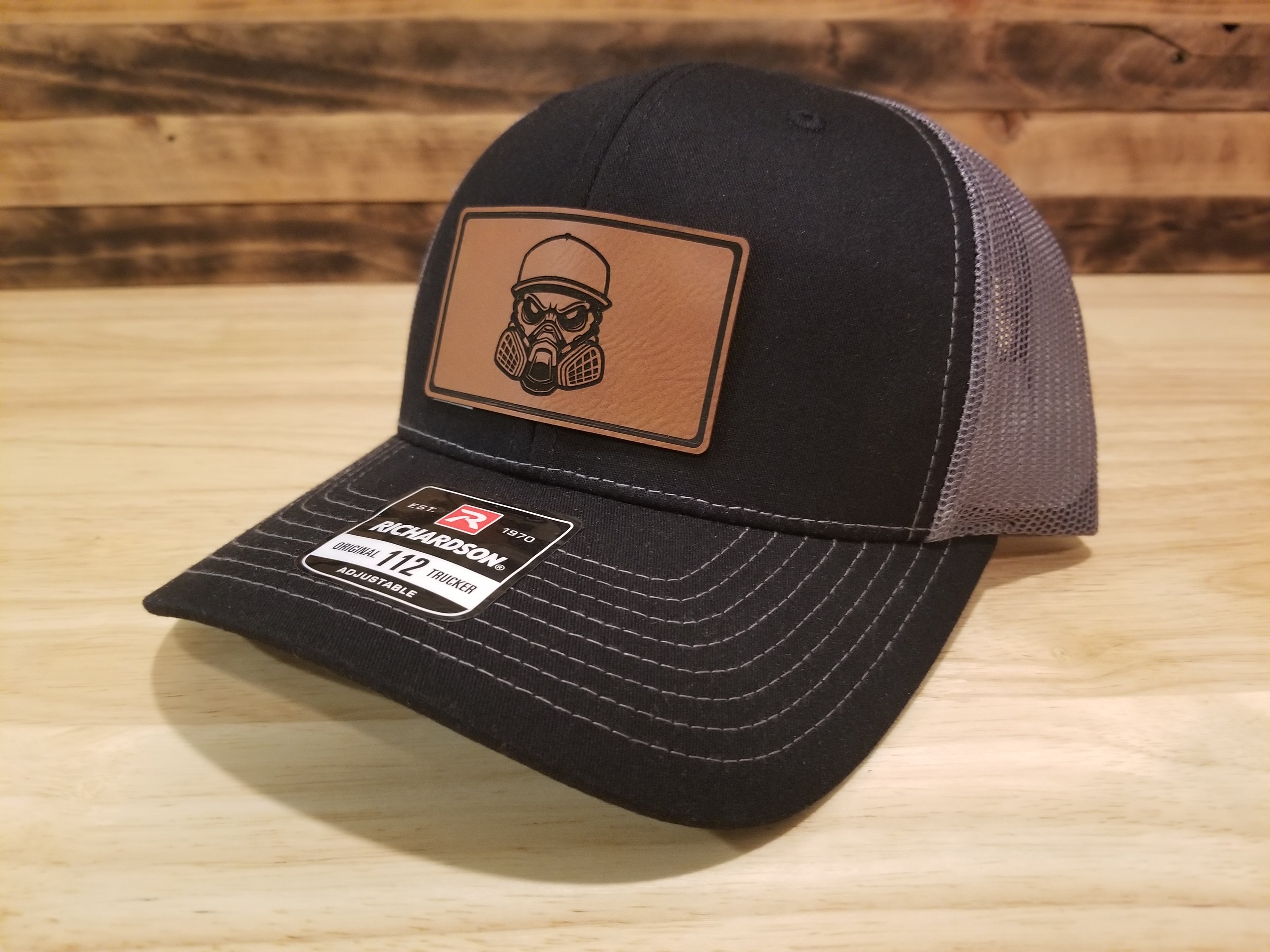 Body Shop Merch Hat with Rawhide Skull wearing paint mask and cap
