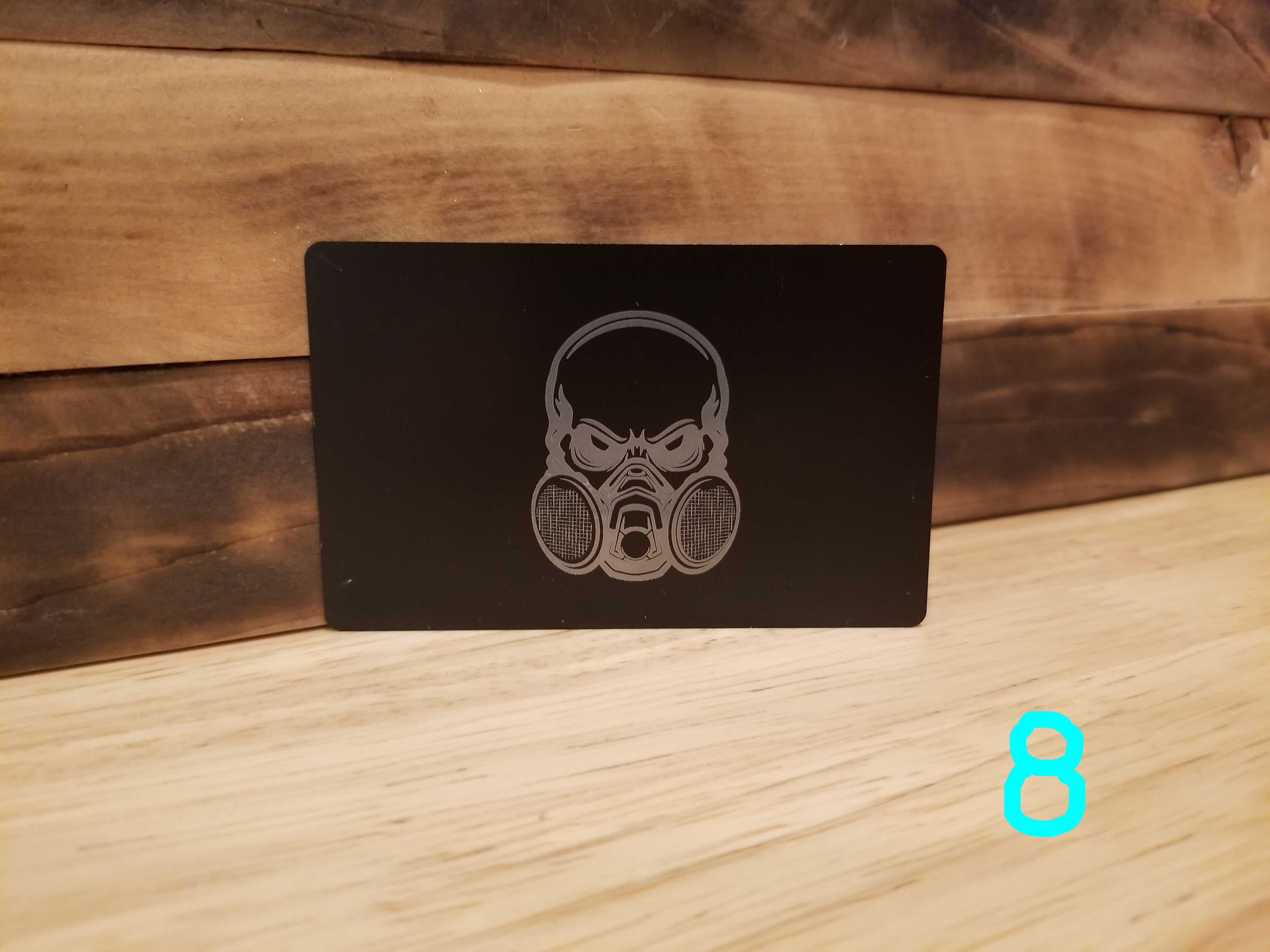 Black Lightweight Aluminum Wallet featuring Body Shop Merch branding