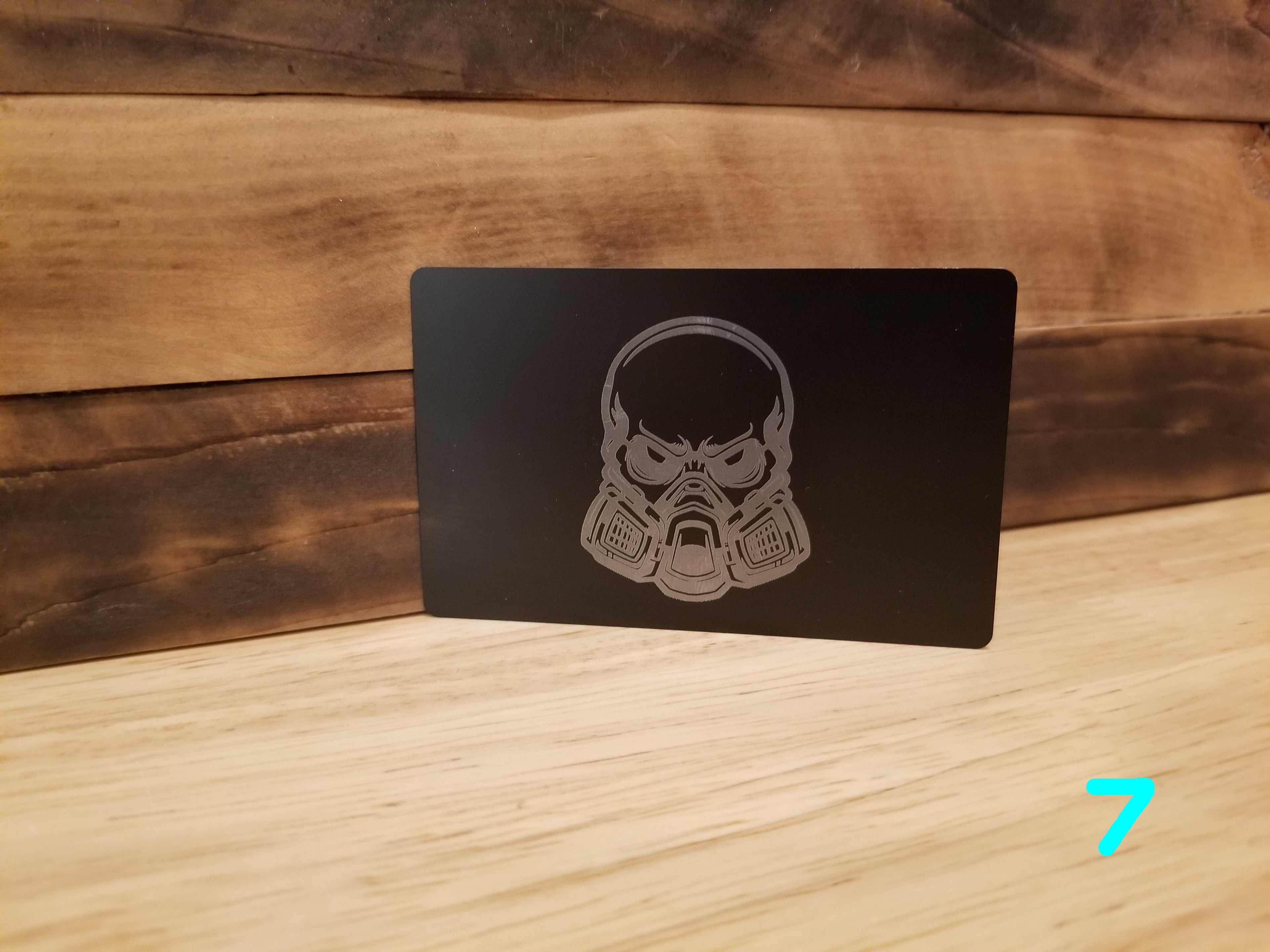 Black Lightweight Aluminum Wallet featuring Body Shop Merch branding