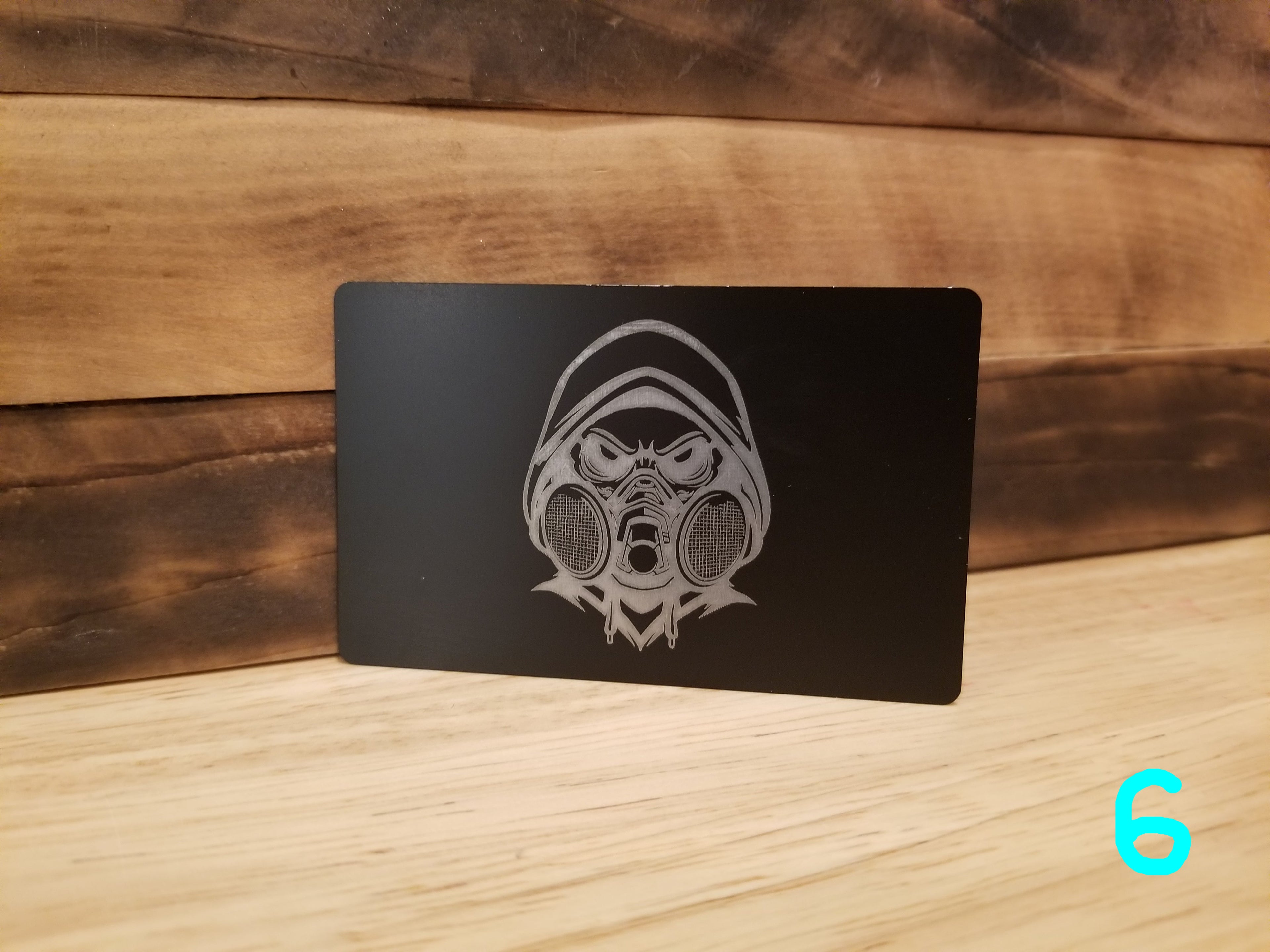Black Lightweight Aluminum Wallet featuring Body Shop Merch branding