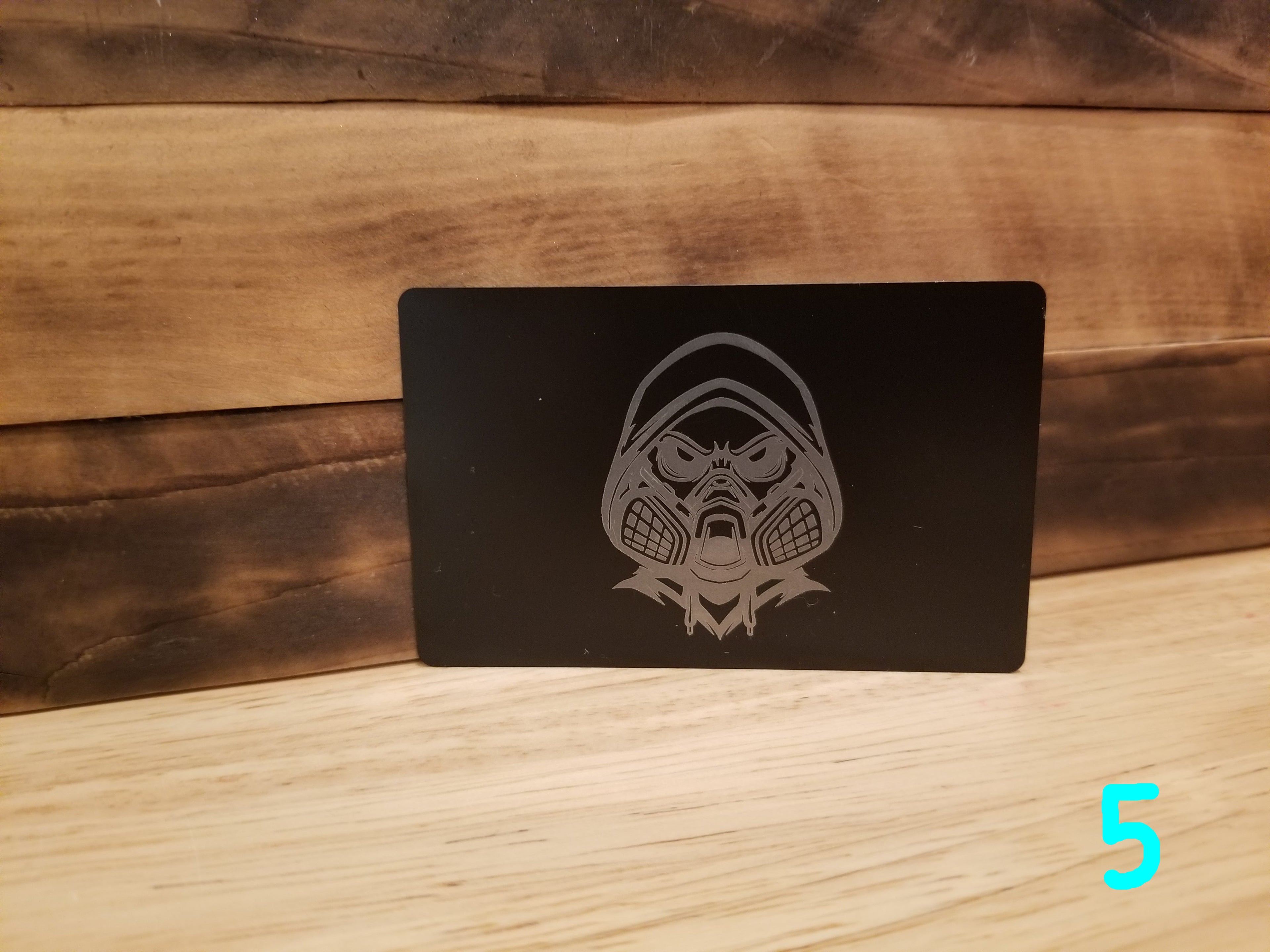 Black Lightweight Aluminum Wallet featuring Body Shop Merch branding
