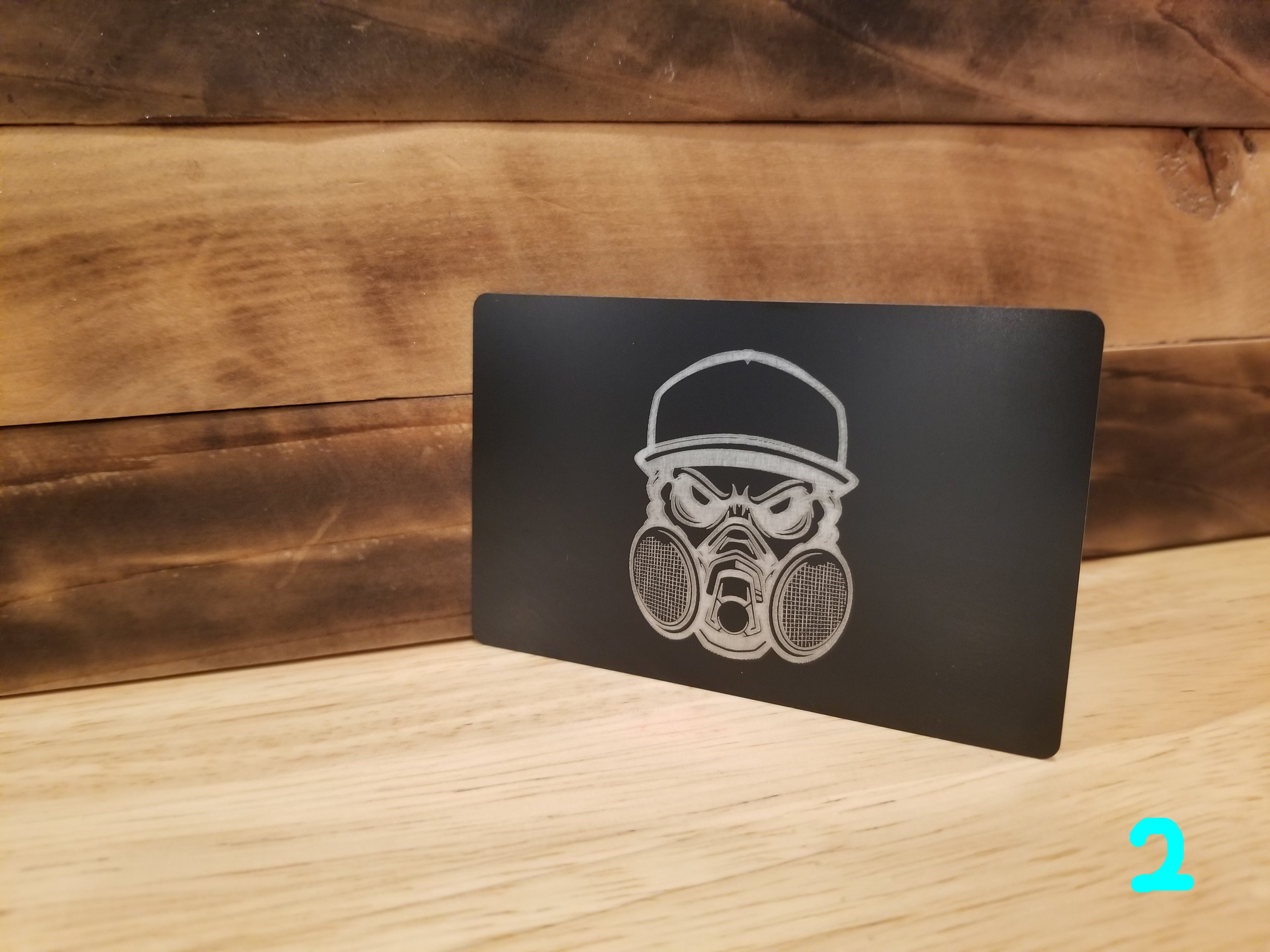 Black Lightweight Aluminum Wallet featuring Body Shop Merch branding