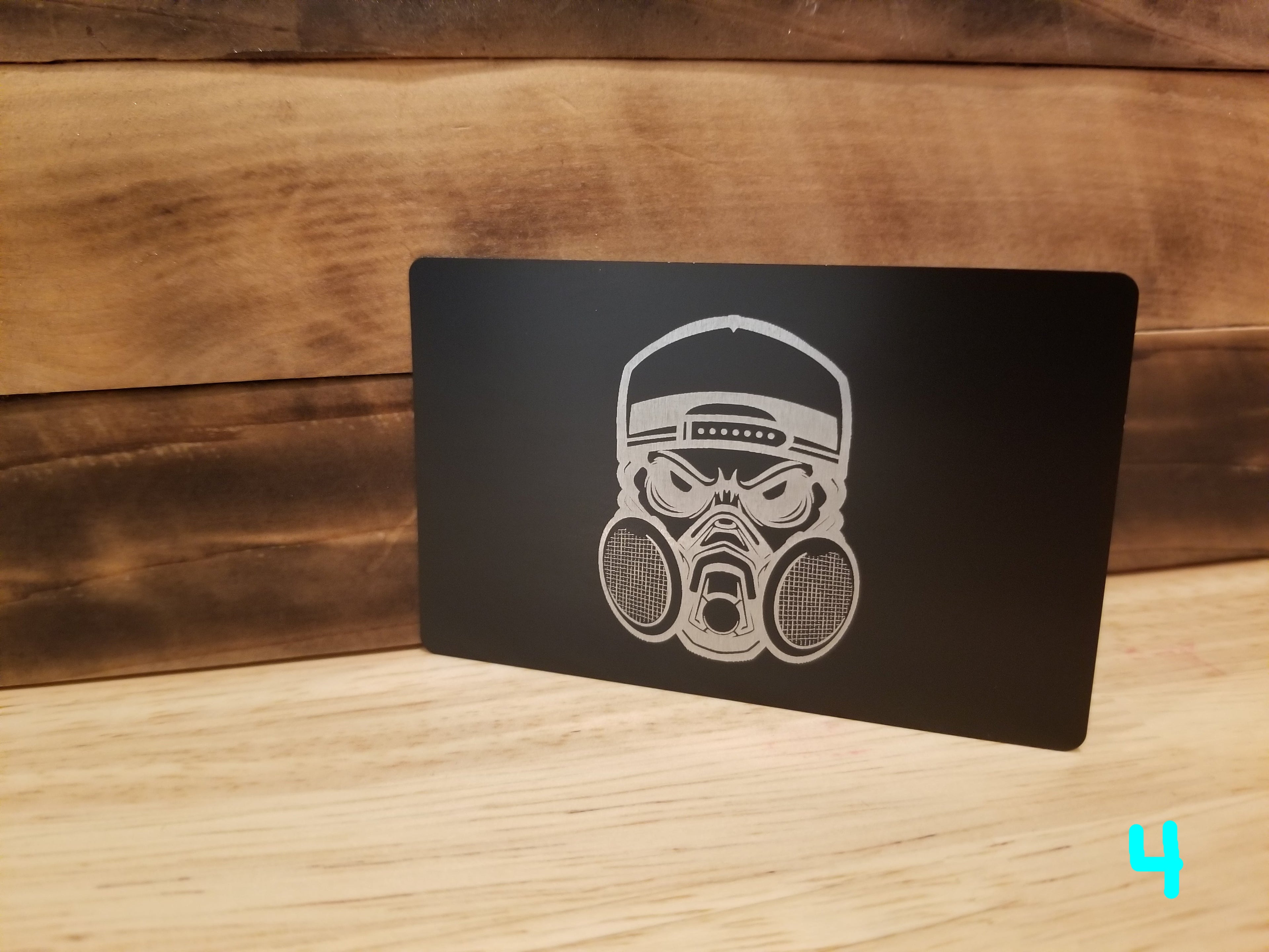 Black Lightweight Aluminum Wallet featuring Body Shop Merch branding