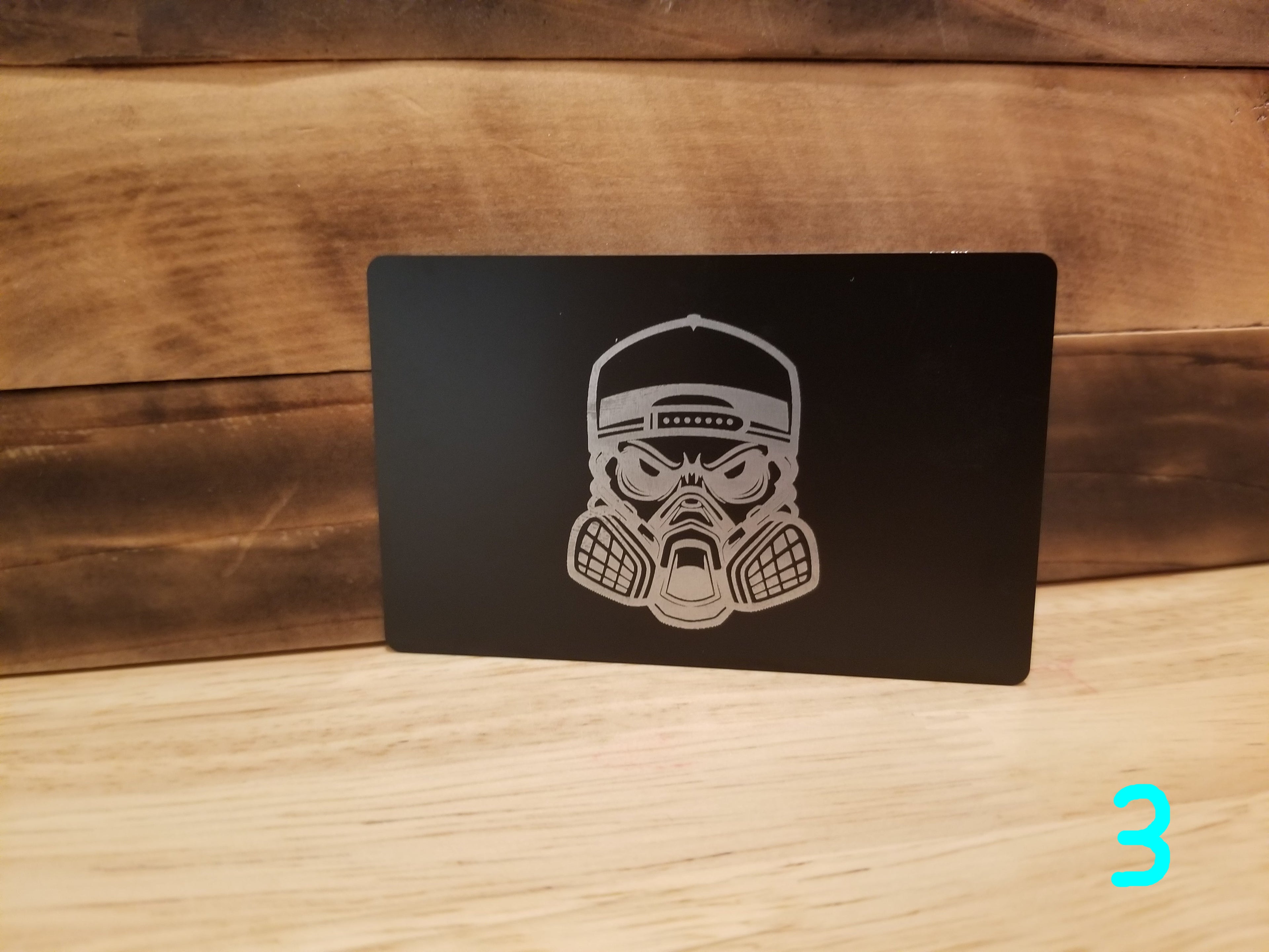 Black Lightweight Aluminum Wallet featuring Body Shop Merch branding