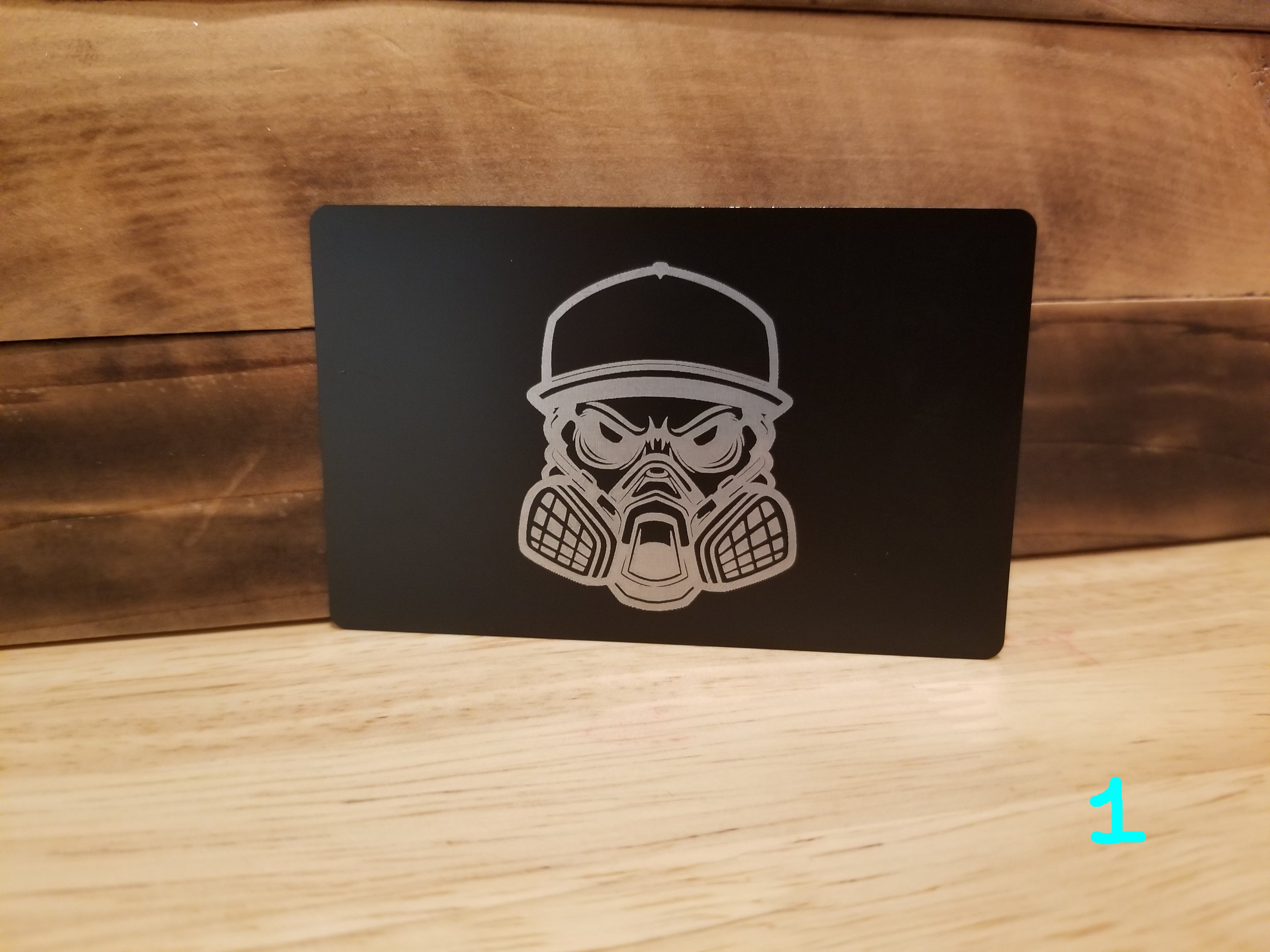 Black Lightweight Aluminum Wallet featuring Body Shop Merch branding