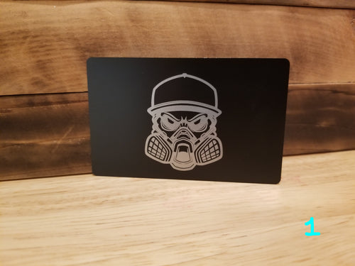 Black Lightweight Aluminum Wallet featuring Body Shop Merch branding